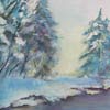 Talven valoa, 35x41, �ljy, 1992