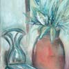 Ajatuksia suuren ruukun luona, 40x60, �ljy, 2001